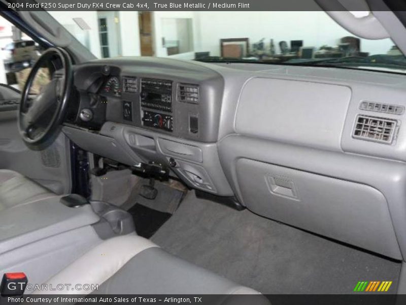 True Blue Metallic / Medium Flint 2004 Ford F250 Super Duty FX4 Crew Cab 4x4
