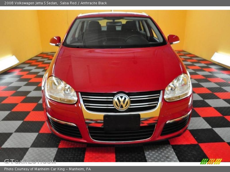 Salsa Red / Anthracite Black 2008 Volkswagen Jetta S Sedan