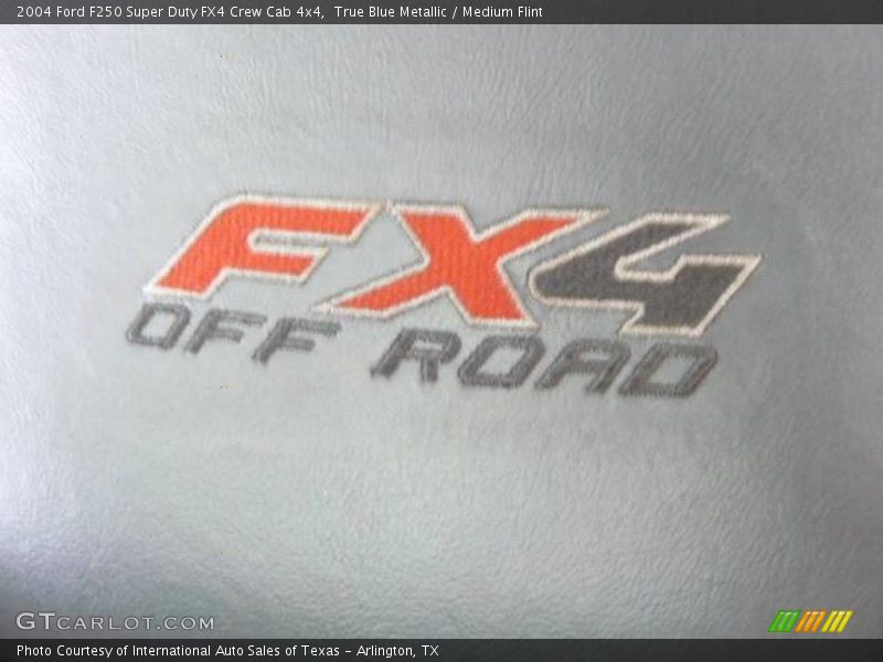 True Blue Metallic / Medium Flint 2004 Ford F250 Super Duty FX4 Crew Cab 4x4
