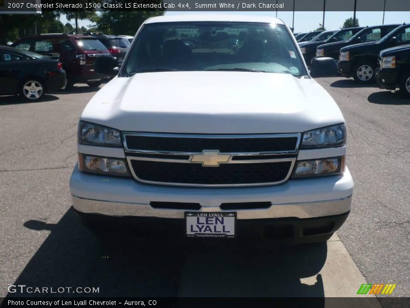 Summit White / Dark Charcoal 2007 Chevrolet Silverado 1500 Classic LS Extended Cab 4x4