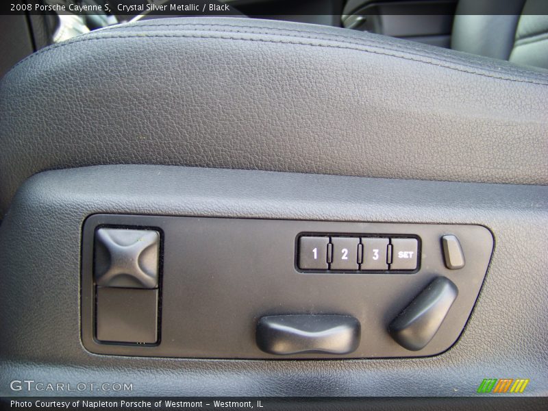 Crystal Silver Metallic / Black 2008 Porsche Cayenne S