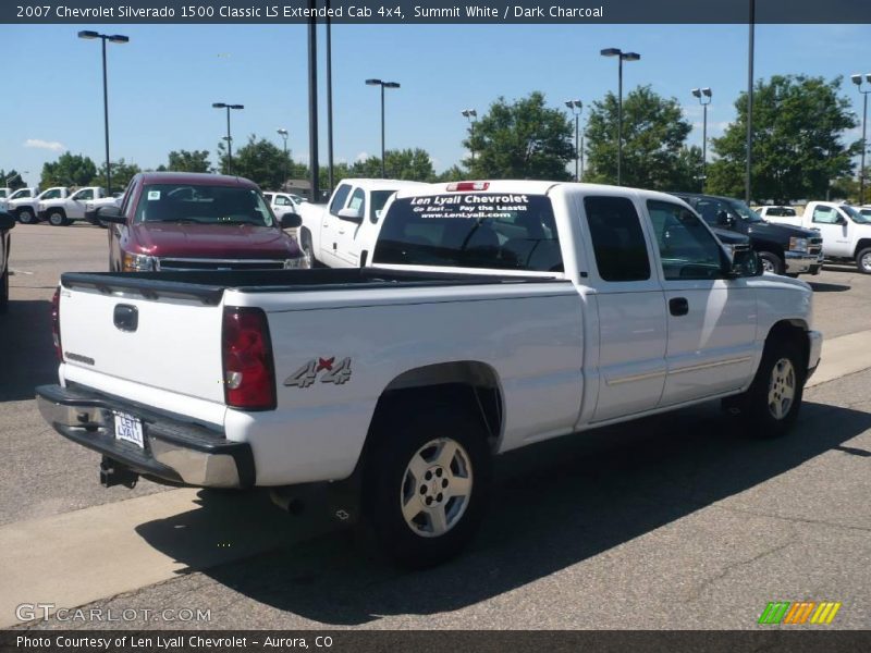 Summit White / Dark Charcoal 2007 Chevrolet Silverado 1500 Classic LS Extended Cab 4x4