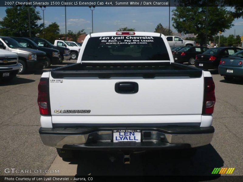 Summit White / Dark Charcoal 2007 Chevrolet Silverado 1500 Classic LS Extended Cab 4x4