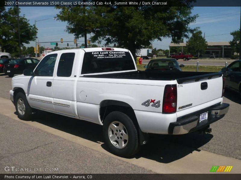 Summit White / Dark Charcoal 2007 Chevrolet Silverado 1500 Classic LS Extended Cab 4x4