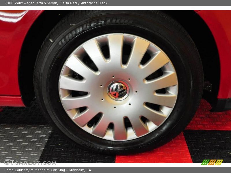 Salsa Red / Anthracite Black 2008 Volkswagen Jetta S Sedan