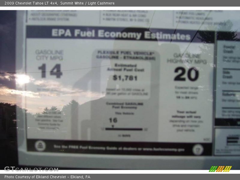 Summit White / Light Cashmere 2009 Chevrolet Tahoe LT 4x4