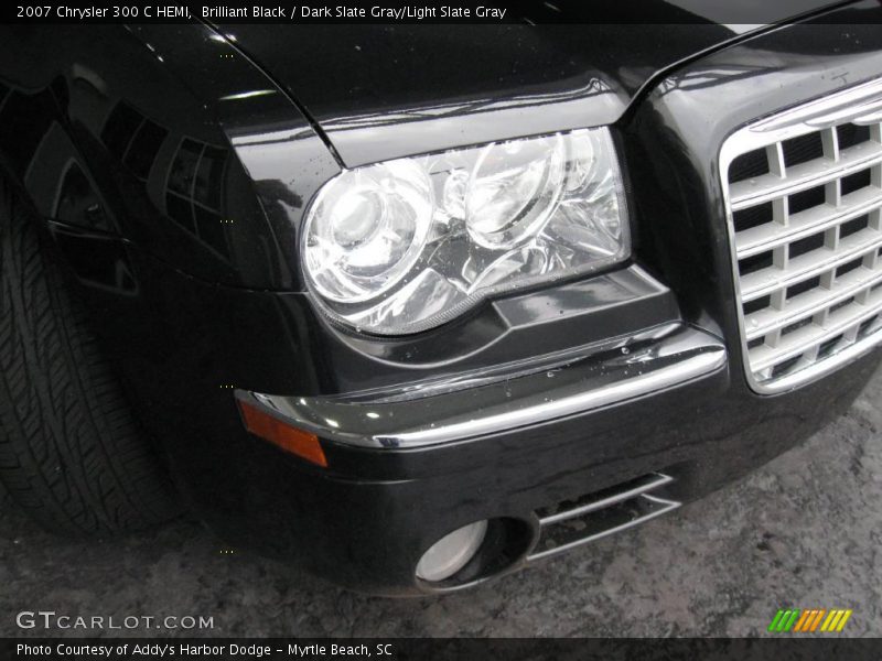 Brilliant Black / Dark Slate Gray/Light Slate Gray 2007 Chrysler 300 C HEMI
