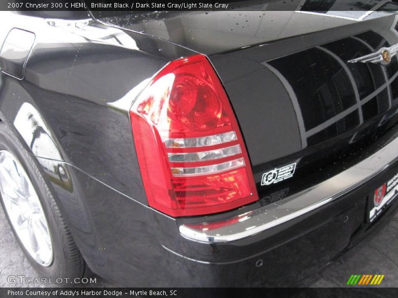 Brilliant Black / Dark Slate Gray/Light Slate Gray 2007 Chrysler 300 C HEMI