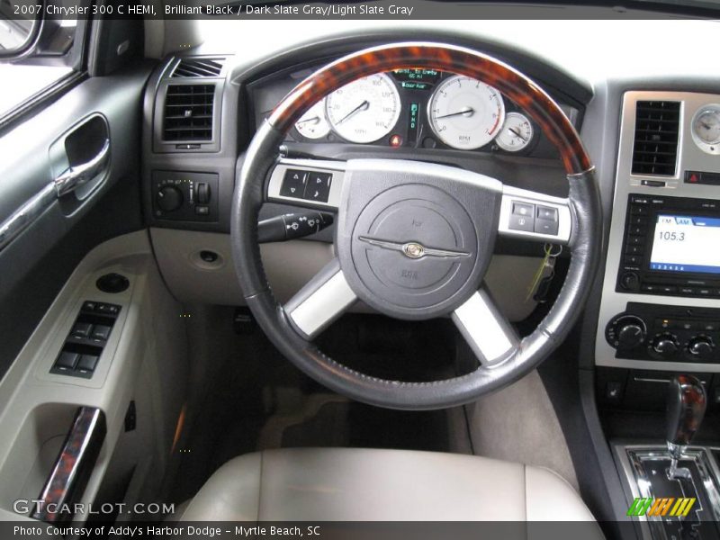 Brilliant Black / Dark Slate Gray/Light Slate Gray 2007 Chrysler 300 C HEMI