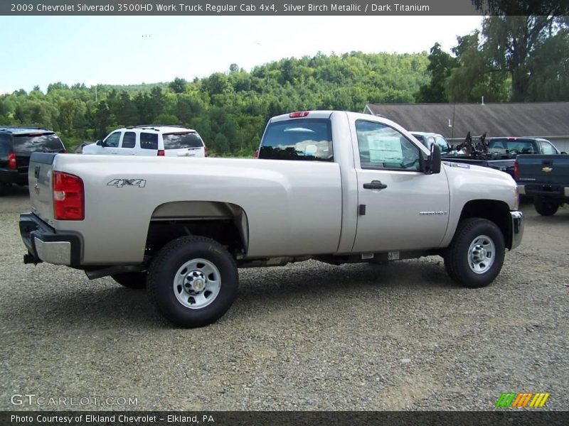 Silver Birch Metallic / Dark Titanium 2009 Chevrolet Silverado 3500HD Work Truck Regular Cab 4x4