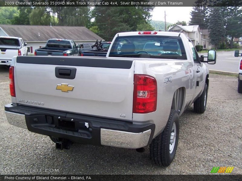 Silver Birch Metallic / Dark Titanium 2009 Chevrolet Silverado 3500HD Work Truck Regular Cab 4x4