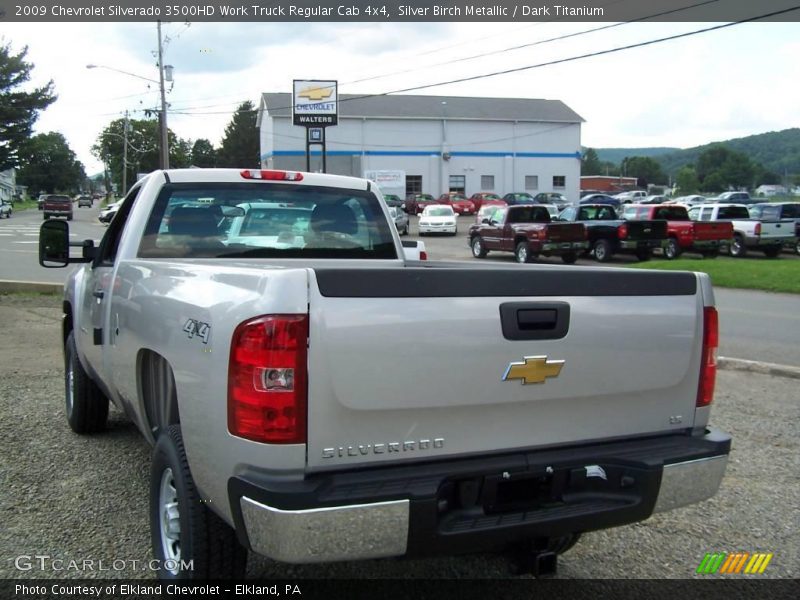 Silver Birch Metallic / Dark Titanium 2009 Chevrolet Silverado 3500HD Work Truck Regular Cab 4x4