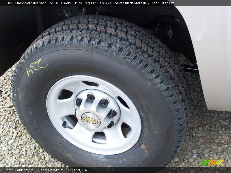 Silver Birch Metallic / Dark Titanium 2009 Chevrolet Silverado 3500HD Work Truck Regular Cab 4x4