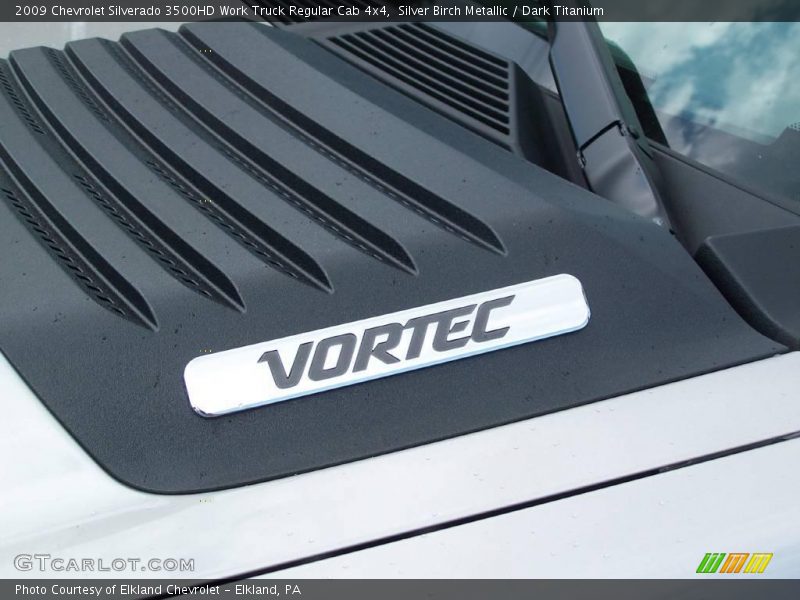 Silver Birch Metallic / Dark Titanium 2009 Chevrolet Silverado 3500HD Work Truck Regular Cab 4x4