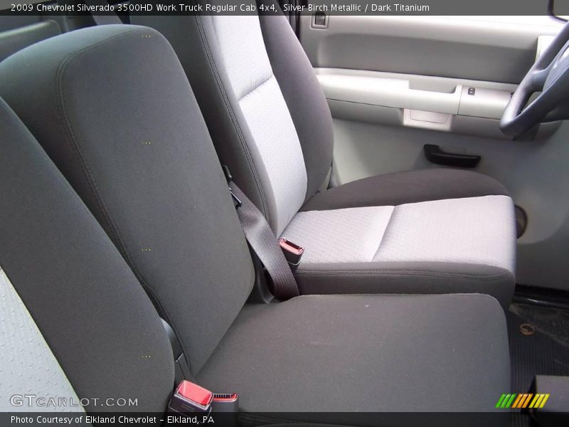 Silver Birch Metallic / Dark Titanium 2009 Chevrolet Silverado 3500HD Work Truck Regular Cab 4x4