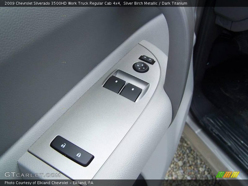 Silver Birch Metallic / Dark Titanium 2009 Chevrolet Silverado 3500HD Work Truck Regular Cab 4x4