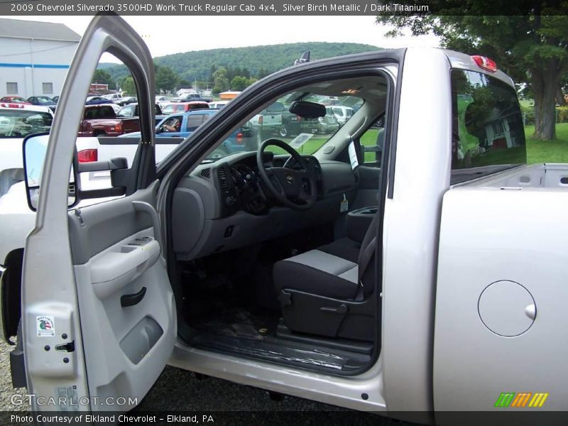Silver Birch Metallic / Dark Titanium 2009 Chevrolet Silverado 3500HD Work Truck Regular Cab 4x4