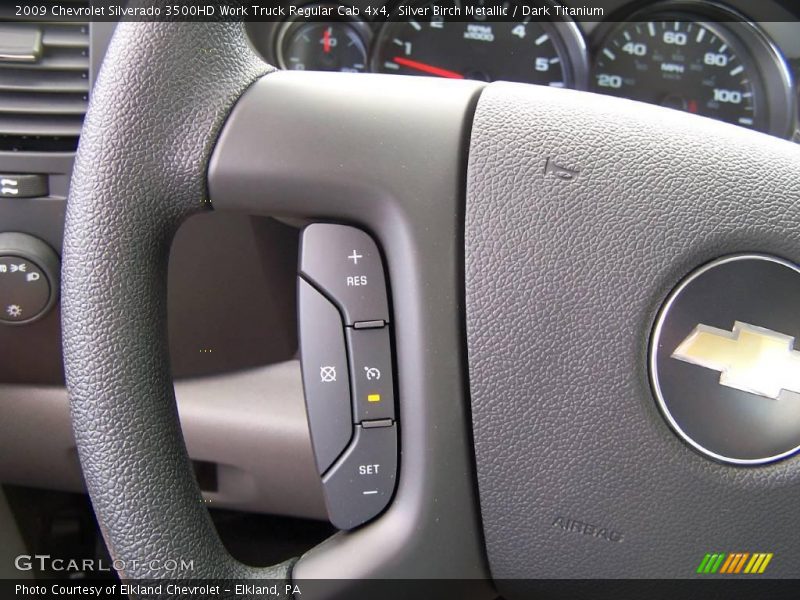 Silver Birch Metallic / Dark Titanium 2009 Chevrolet Silverado 3500HD Work Truck Regular Cab 4x4