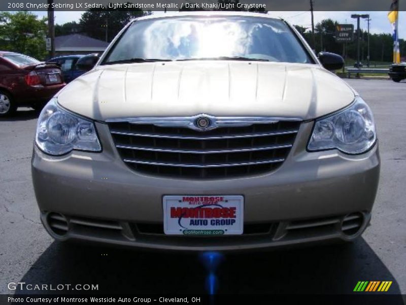 Light Sandstone Metallic / Dark Khaki/Light Graystone 2008 Chrysler Sebring LX Sedan