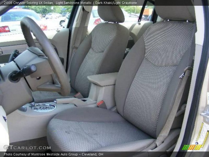 Light Sandstone Metallic / Dark Khaki/Light Graystone 2008 Chrysler Sebring LX Sedan