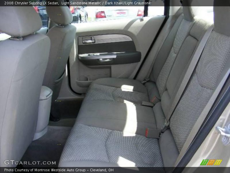 Light Sandstone Metallic / Dark Khaki/Light Graystone 2008 Chrysler Sebring LX Sedan