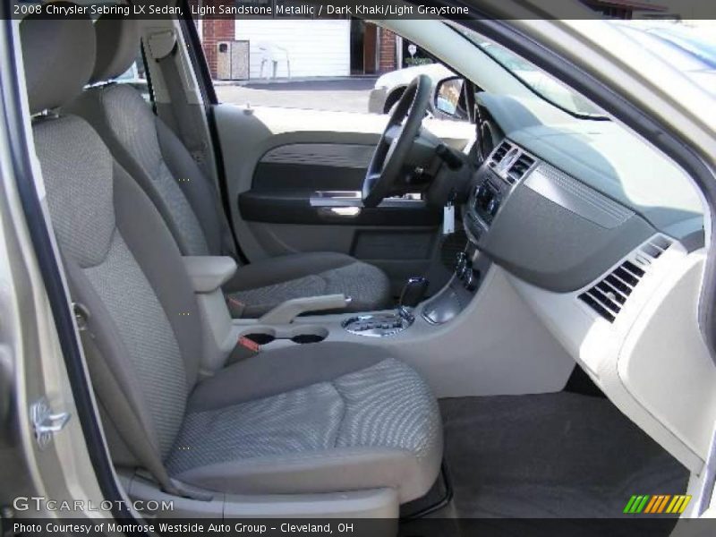 Light Sandstone Metallic / Dark Khaki/Light Graystone 2008 Chrysler Sebring LX Sedan