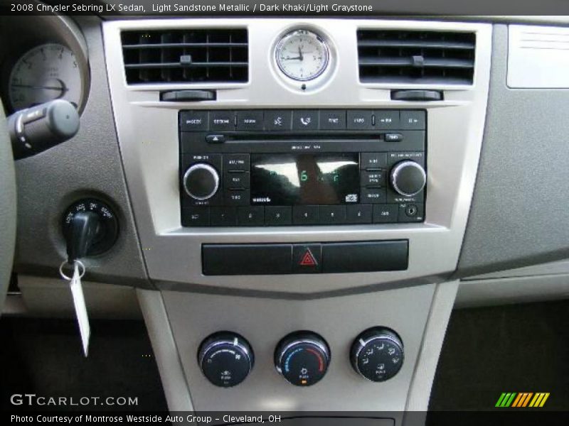 Light Sandstone Metallic / Dark Khaki/Light Graystone 2008 Chrysler Sebring LX Sedan