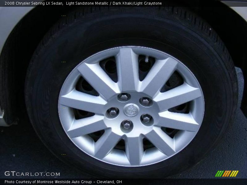 Light Sandstone Metallic / Dark Khaki/Light Graystone 2008 Chrysler Sebring LX Sedan