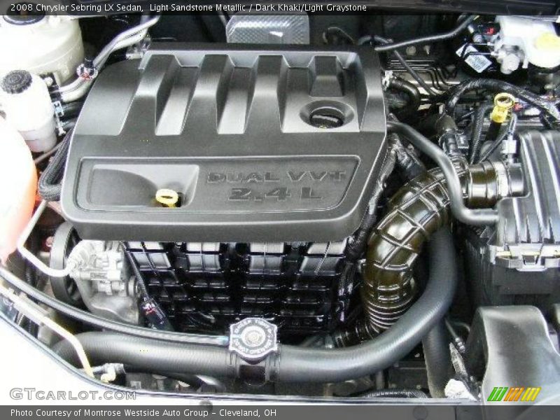 Light Sandstone Metallic / Dark Khaki/Light Graystone 2008 Chrysler Sebring LX Sedan