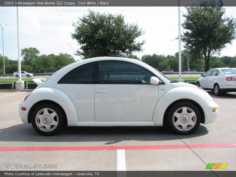 Cool White / Black 2001 Volkswagen New Beetle GLS Coupe