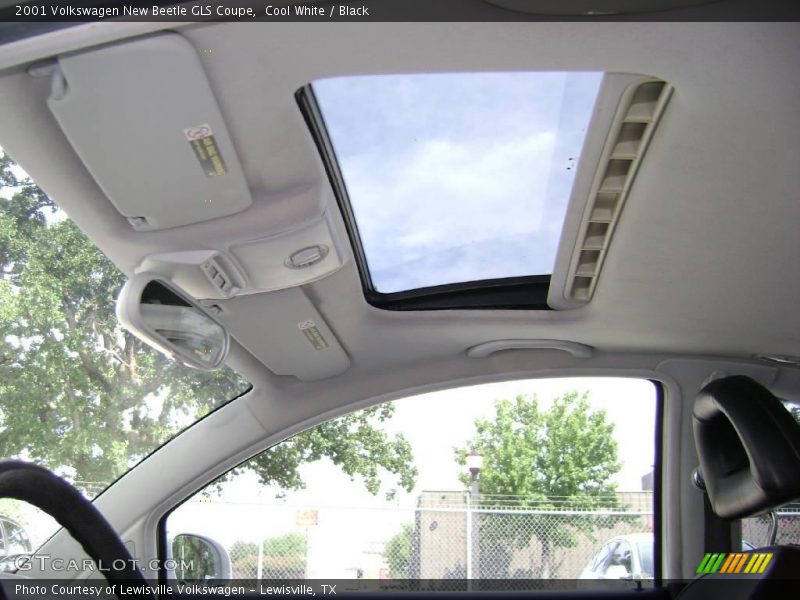 Cool White / Black 2001 Volkswagen New Beetle GLS Coupe