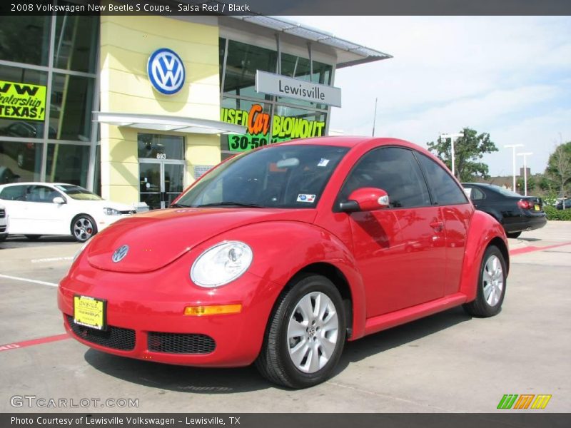 Salsa Red / Black 2008 Volkswagen New Beetle S Coupe