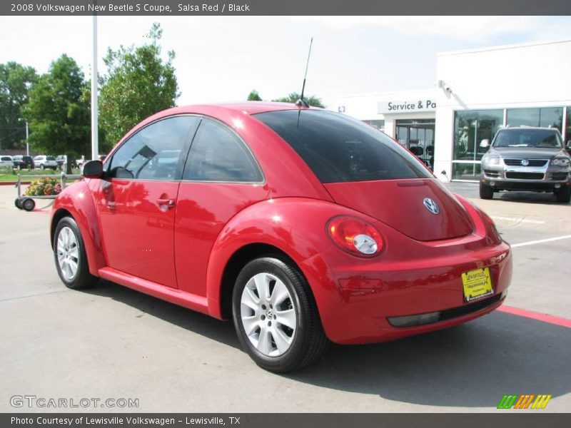 Salsa Red / Black 2008 Volkswagen New Beetle S Coupe