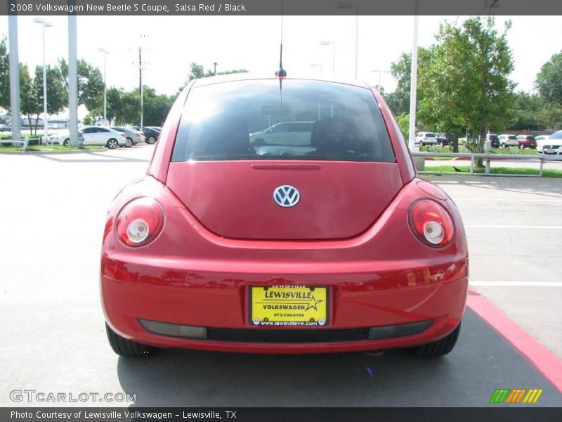 Salsa Red / Black 2008 Volkswagen New Beetle S Coupe