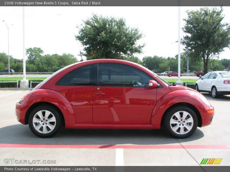 Salsa Red / Black 2008 Volkswagen New Beetle S Coupe
