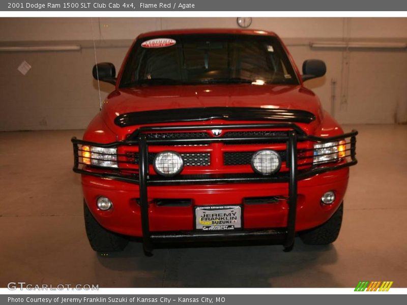 Flame Red / Agate 2001 Dodge Ram 1500 SLT Club Cab 4x4