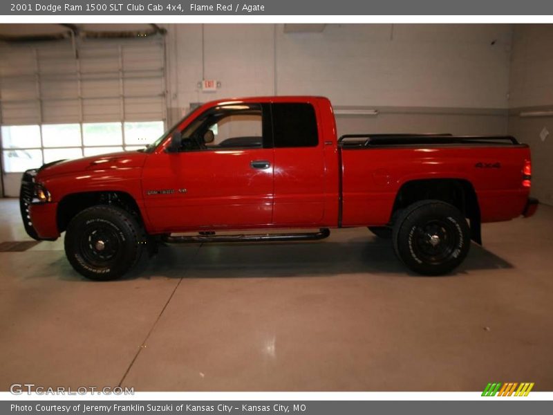 Flame Red / Agate 2001 Dodge Ram 1500 SLT Club Cab 4x4