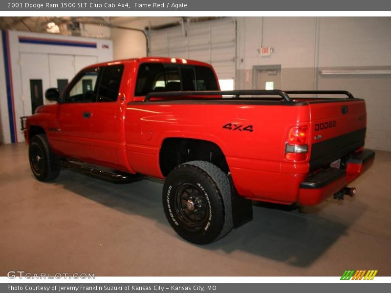 Flame Red / Agate 2001 Dodge Ram 1500 SLT Club Cab 4x4