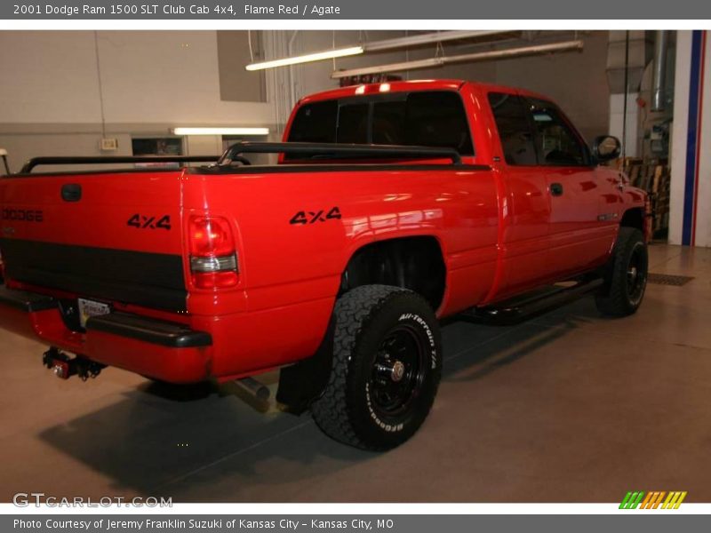 Flame Red / Agate 2001 Dodge Ram 1500 SLT Club Cab 4x4