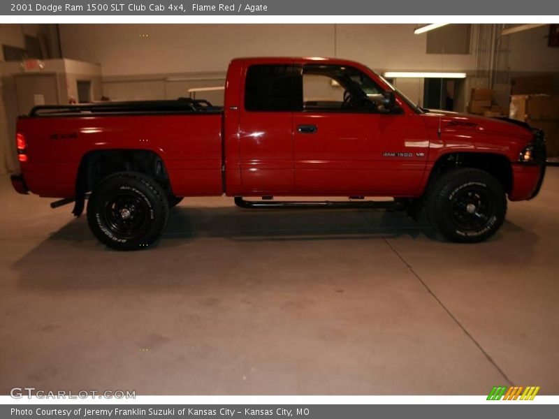Flame Red / Agate 2001 Dodge Ram 1500 SLT Club Cab 4x4