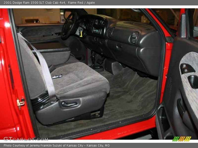 Flame Red / Agate 2001 Dodge Ram 1500 SLT Club Cab 4x4