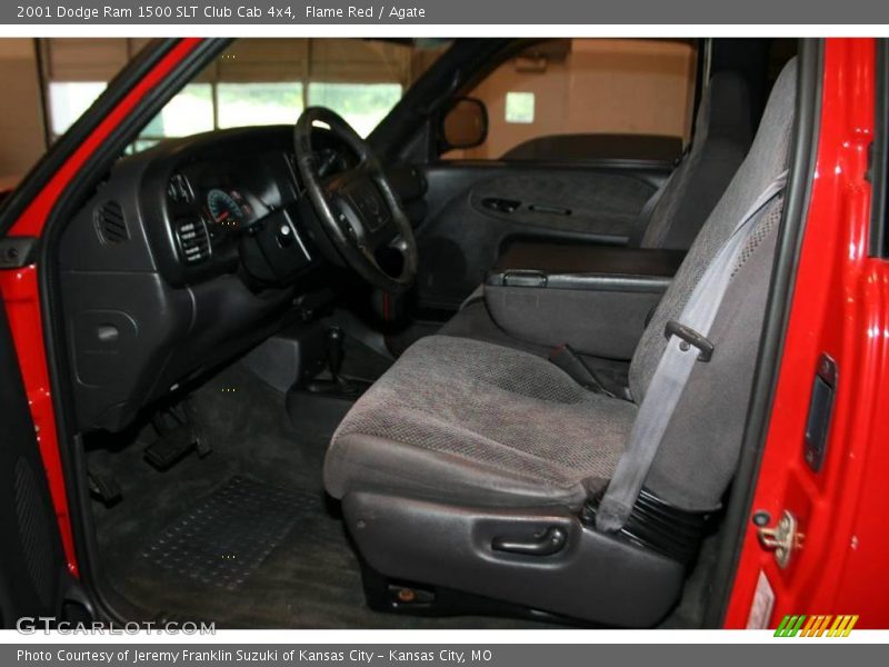 Flame Red / Agate 2001 Dodge Ram 1500 SLT Club Cab 4x4