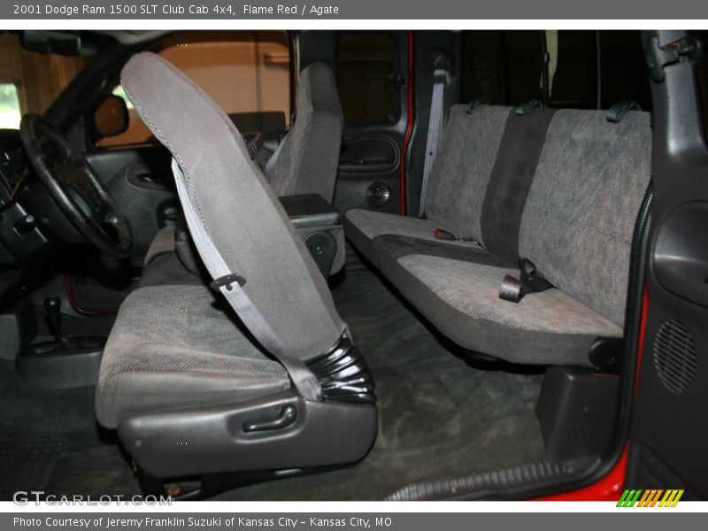 Flame Red / Agate 2001 Dodge Ram 1500 SLT Club Cab 4x4