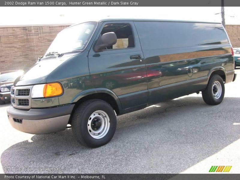 Hunter Green Metallic / Dark Slate Gray 2002 Dodge Ram Van 1500 Cargo
