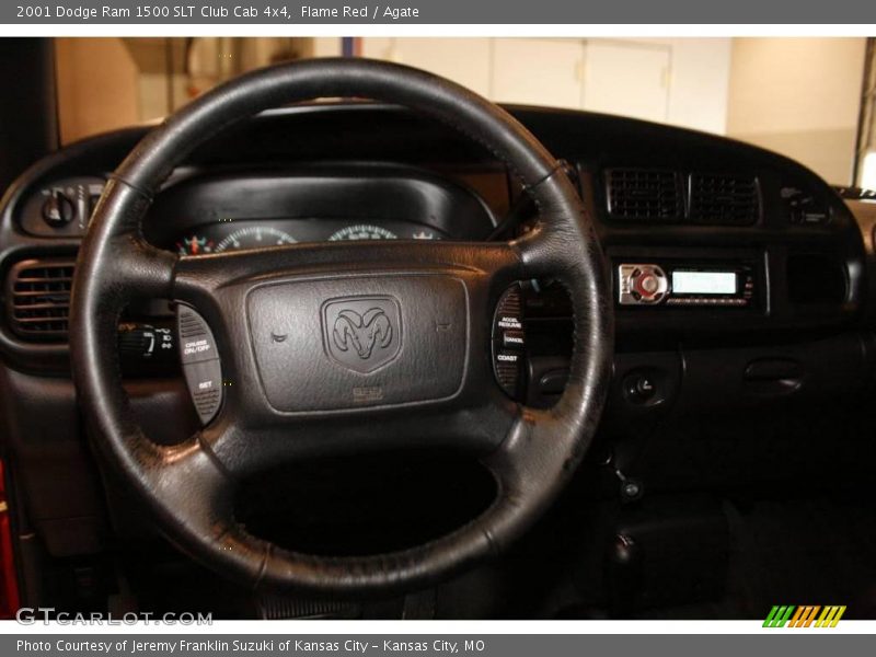 Flame Red / Agate 2001 Dodge Ram 1500 SLT Club Cab 4x4