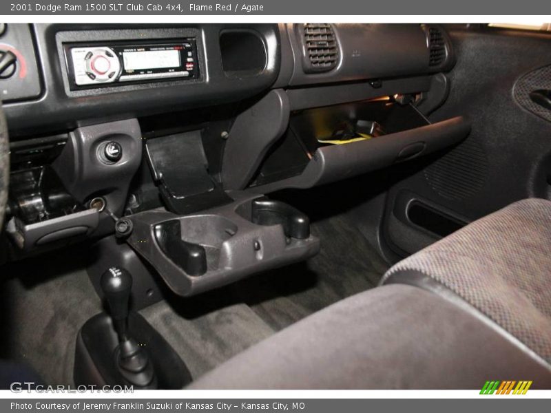 Flame Red / Agate 2001 Dodge Ram 1500 SLT Club Cab 4x4