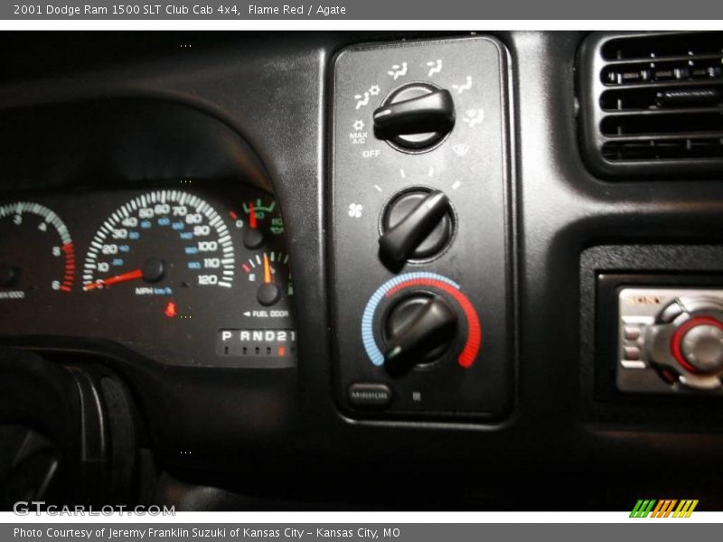 Flame Red / Agate 2001 Dodge Ram 1500 SLT Club Cab 4x4