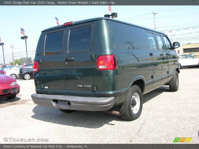 Hunter Green Metallic / Dark Slate Gray 2002 Dodge Ram Van 1500 Cargo