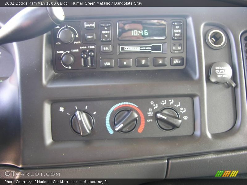 Hunter Green Metallic / Dark Slate Gray 2002 Dodge Ram Van 1500 Cargo