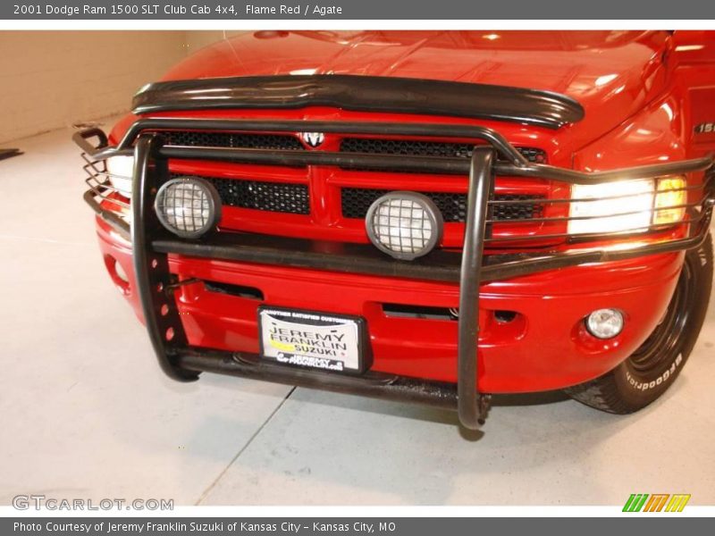 Flame Red / Agate 2001 Dodge Ram 1500 SLT Club Cab 4x4